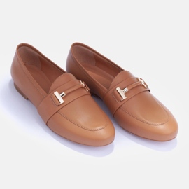 Marco Shoes mocasines dorados marrón 6