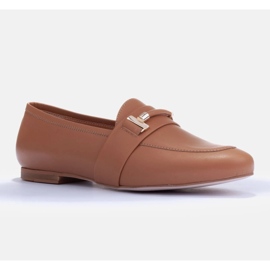 Marco Shoes mocasines dorados marrón 2