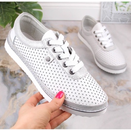 Deportivo mujer cómodo piel blanco S.Barski LR29558 5