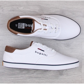 Zapatillas deportivas hombre zapatillas blancas Bugatti LL153144 blanco 3