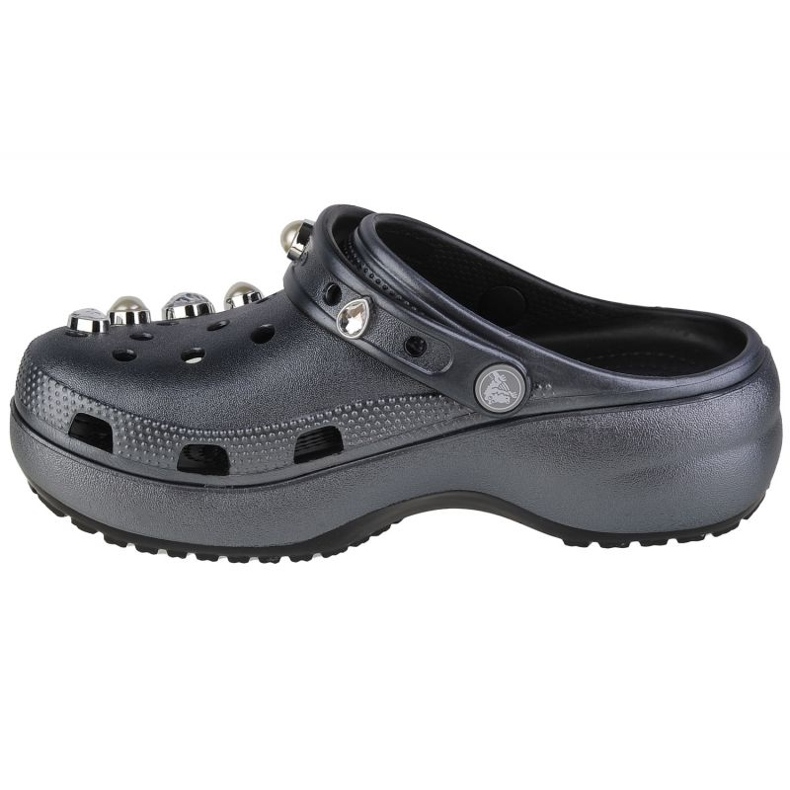 Crocs Classic Platform Crystals Pearls Clog W 208342-001 gris 1