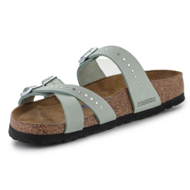 Birkenstock Franca Injected Rivets Matcha Pantuflas W 1024267 verde 2