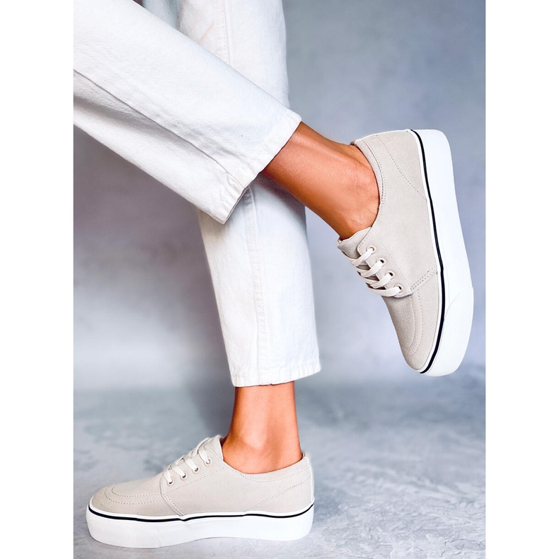 BM Zapatillas de mujer Ming Beige 2