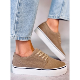 Zapatillas de mujer Ming Khaki beige 3