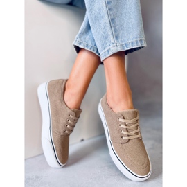 Zapatillas de mujer Ming Khaki beige 5