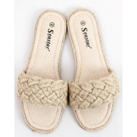 BM Zapatillas de casa de mujer Erika Beige 3