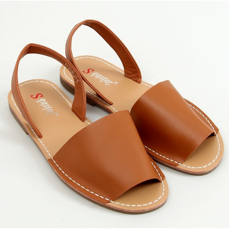 BM Sandalias de mujer Sloan Camel marrón 1