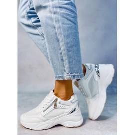 BM Zapatillas blancas con cuña Mcbride blanco 2