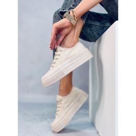 BM zapatillas Curtis beige con plataforma 5
