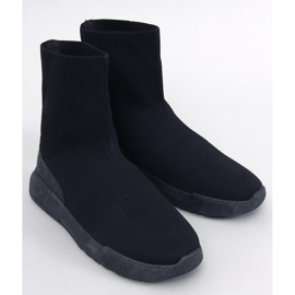 Zapatillas estilo calcetín Ervin Black negro 1