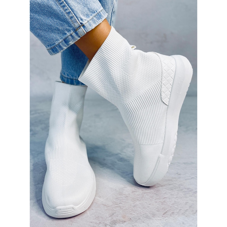 Zapatillas estilo calcetín Ervin White blanco 2 Zapatillas estilo calcetín Ervin White blanco 2
