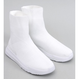 Zapatillas estilo calcetín Ervin White blanco 5