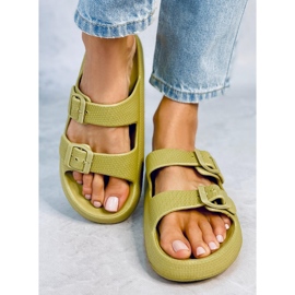 Chanclas de goma verde Aryn 1