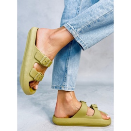Chanclas de goma verde Aryn 2