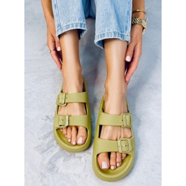 Chanclas de goma verde Aryn 3