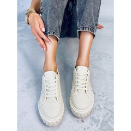 Deportivas de mujer con plataforma Hampton Beige 4