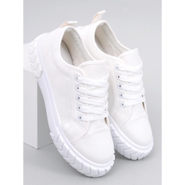 PA1 Deportivas de mujer con plataforma Hampton White blanco 5