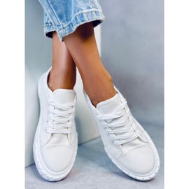 PA1 Deportivas de mujer con plataforma Hampton White blanco 4