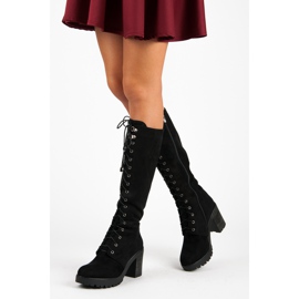 Seastar botas de trabajo con cordones negro 2