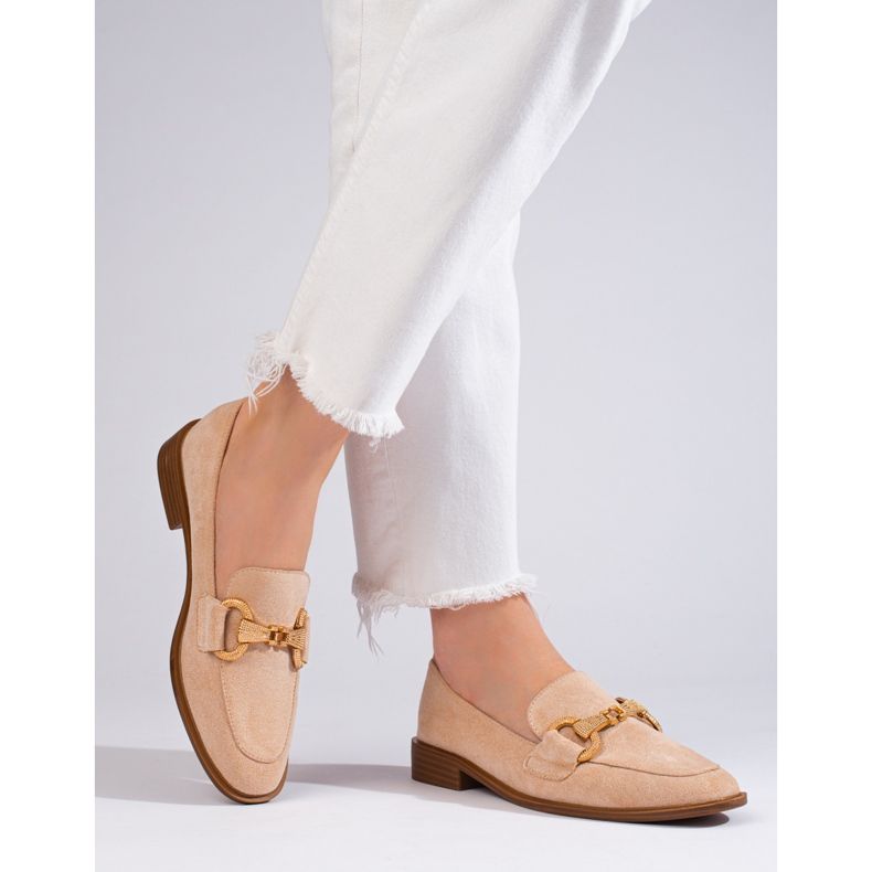 Seastar Mocasines mujer Shelovet ante beige 1