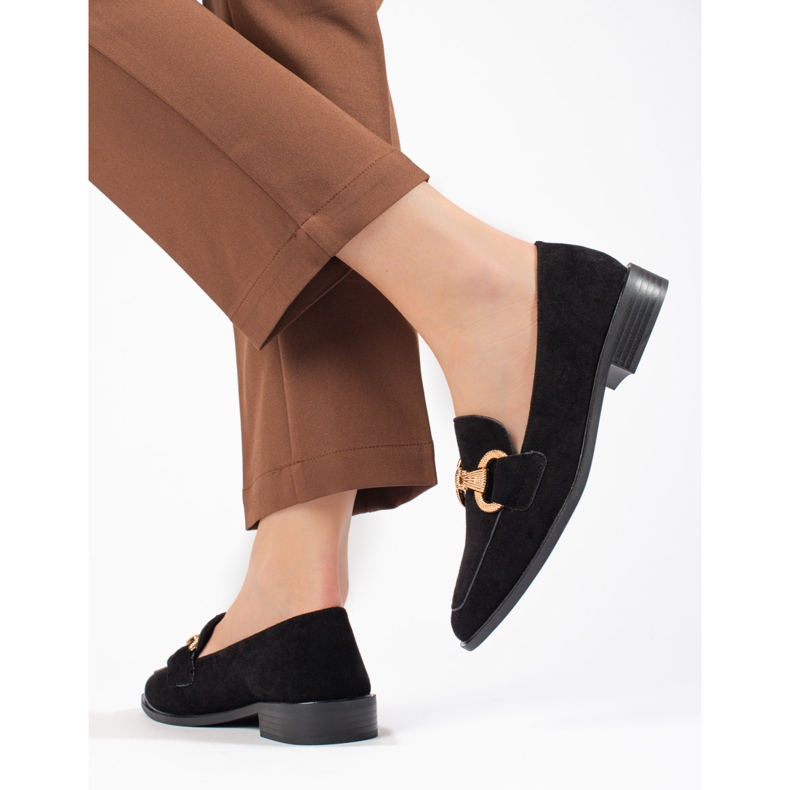 Seastar Mocasines mujer Shelovet ante negro 2