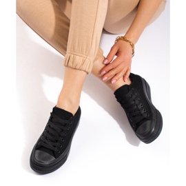 Deportivas mujer plataforma Shelovet negro 1