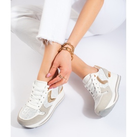 Zapatillas cuña mujer Shelovet beige 1