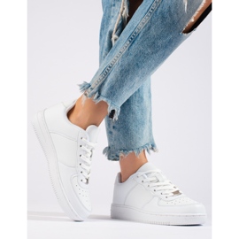 Deportivas clásicas blancas de mujer Shelovet blanco 1