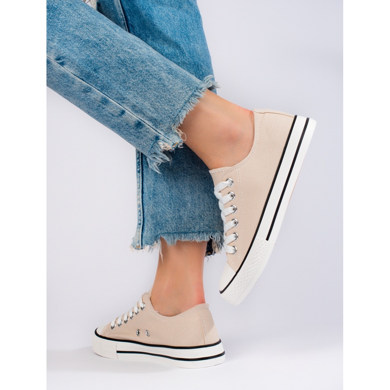 Deportivas de mujer Shelovet beige 1