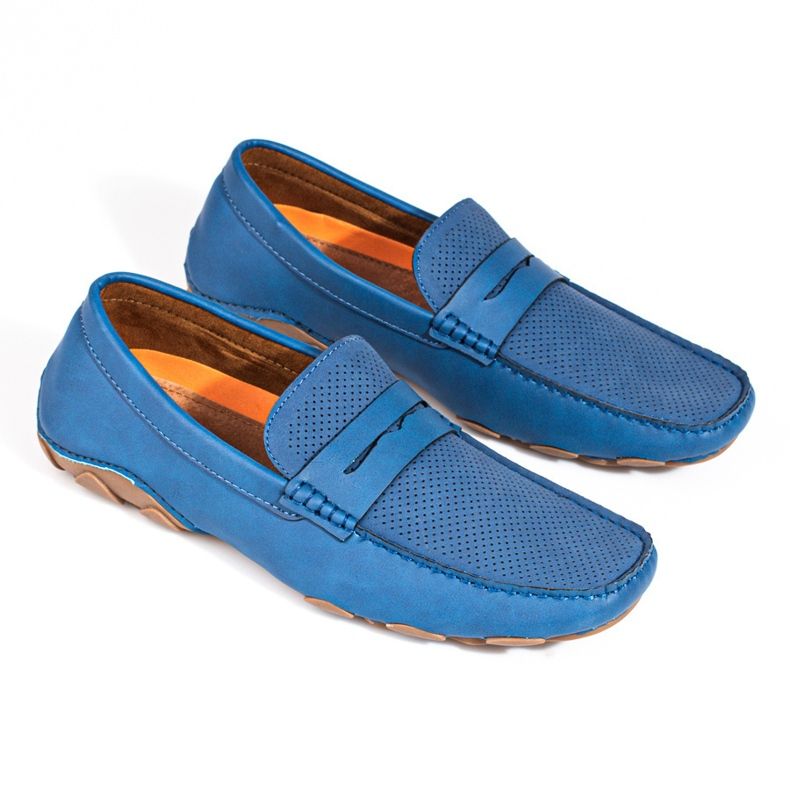 Mocasines de hombre Shelovet azul 2