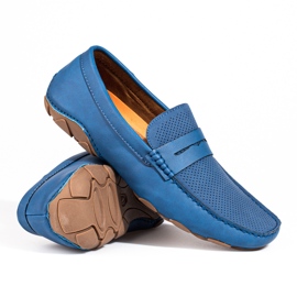 Mocasines de hombre Shelovet azul 3