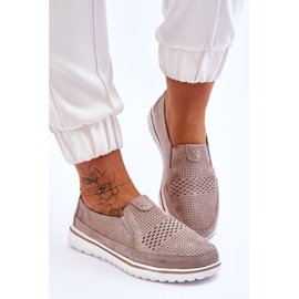 Slip-on Ante Beige-Oro Inez 5