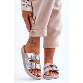 Chanclas Mujer Plataforma Vertigo Plata 1