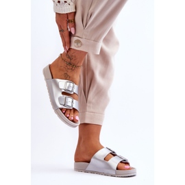 Chanclas Mujer Plataforma Vertigo Plata 5