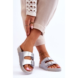 Chanclas Mujer Plataforma Vertigo Plata 2