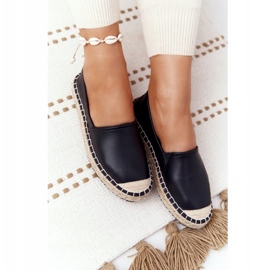 Alpargatas De Piel Con Suela Trenzada Big Star HH274505 Negro 6