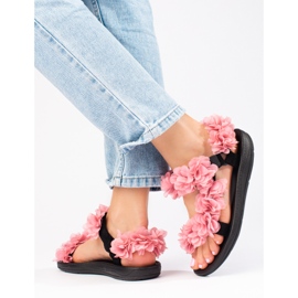 Sandalias mujer perfumadas rosa Shelovet velcro rosado 1