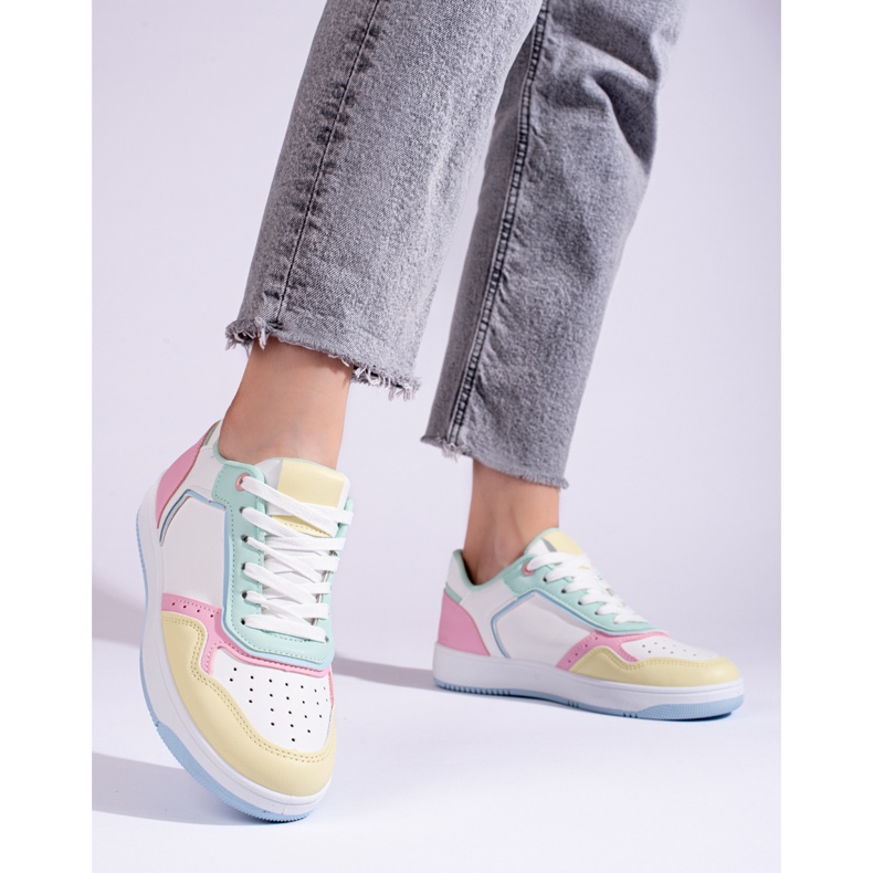 Shelovet zapatillas deportivas multicolor para mujer blanco 2 Shelovet zapatillas deportivas multicolor para mujer blanco 2