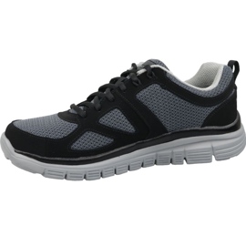 Zapato Skechers Burns Agoura M 52635-BKGY negro 1 Zapato Skechers Burns Agoura M 52635-BKGY negro 1