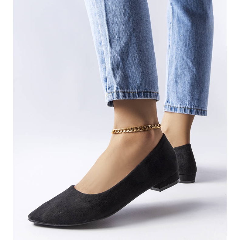 Bailarinas negras de tacón bajo de Bérubé negro 1