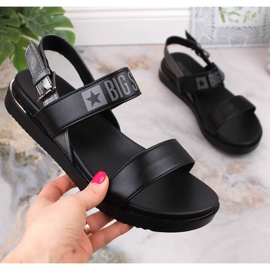 Sandalias mujer plataforma negras Big Star LL274938 negro 2