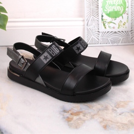 Sandalias mujer plataforma negras Big Star LL274938 negro 3