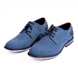 Zapato hombre textil Shelovet azul 2