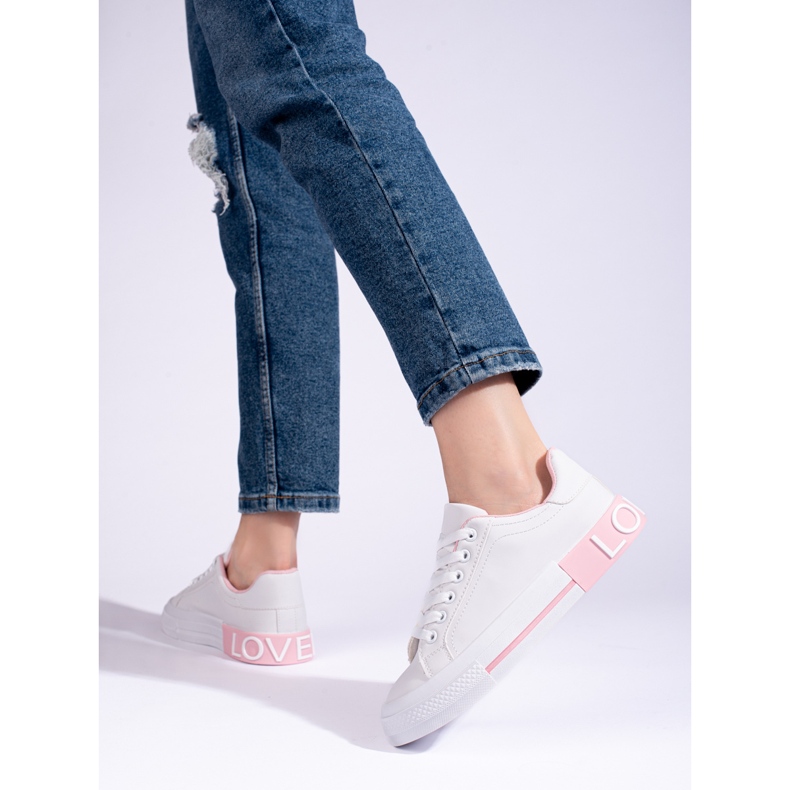 Deportivas blancas clásicas Shelovet blanco 2