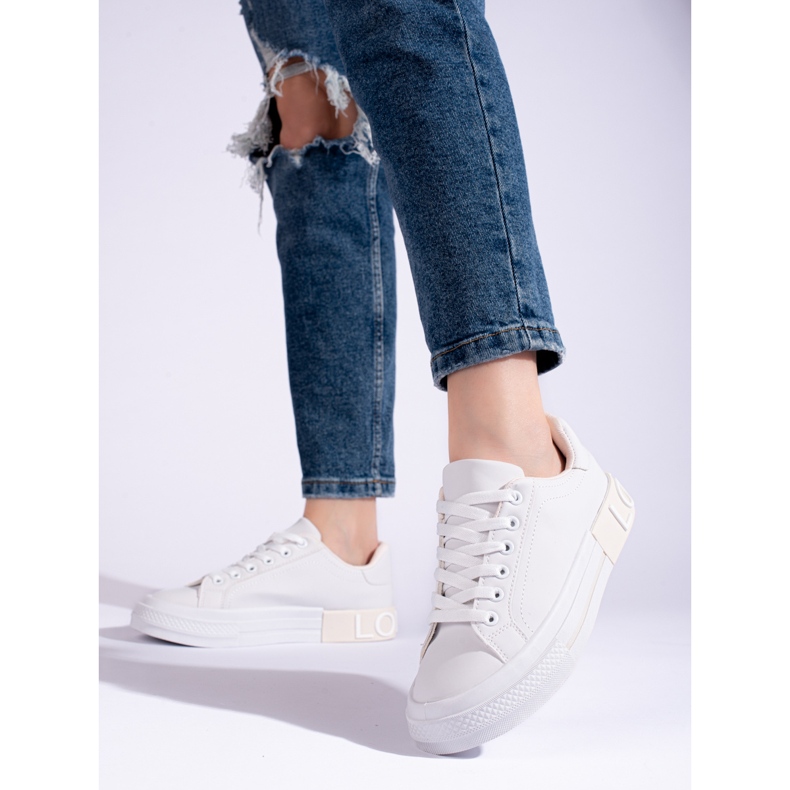 Deportivas blancas clásicas Shelovet blanco 1