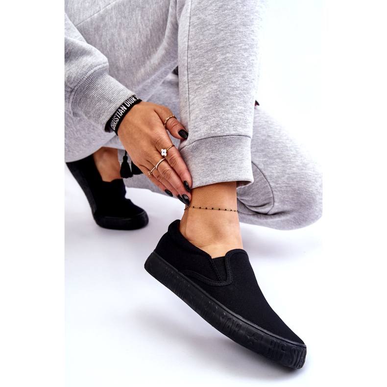 Zapatillas de Mujer Slip-On Big Star LL274392 Negro 2