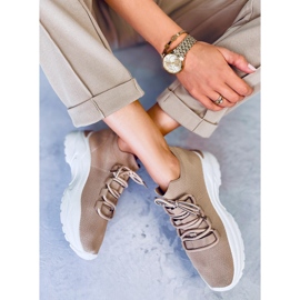 Calcetines deportivos beige V8043-2 Calzado caqui 5