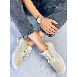 Deportiva calcetín Kessi Beige 3