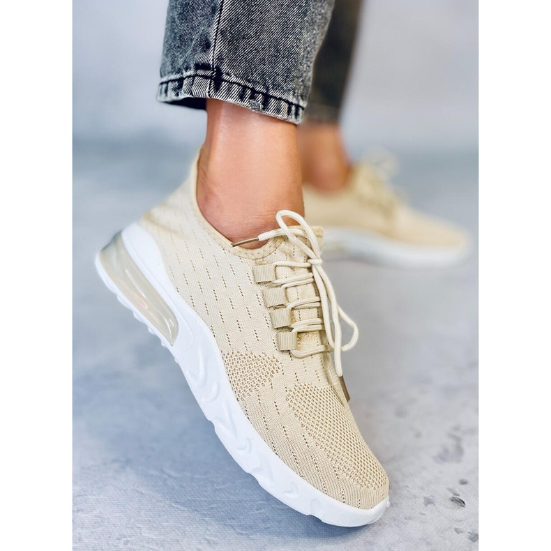 Deportiva calcetín Kessi Beige 2