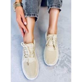 Deportiva calcetín Kessi Beige 5